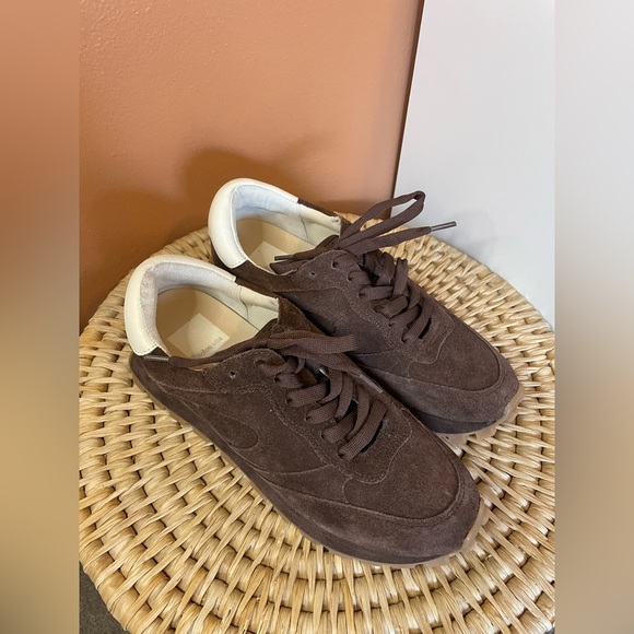 Dolce Vita Tricia Sneakers in Dk Brown Suede Chunky Retro Women’s Size 7 - Picture 3 of 11